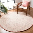 thumbnail image 2 of SAFAVIEH Glamour Drummond Geometric Wool Area Rug, Pink/Ivory, 6' x 6' Round, 2 of 7