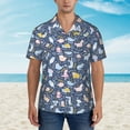 thumbnail image 4 of Balery Cute Baby Animals Print Men's Hawaiian Shirts Short Sleeve Beach Shirt Relaxed Fit Vacation Button Down Shirts-X-Large, 4 of 9