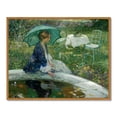 thumbnail image 3 of Drsoum Vintage Wall Art 11x14in Natural Framed Classic Elegant Lady Holding An Umbrella Victorian Wall Prints Kitchen Bathroom Office Decor, 3 of 6