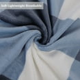 thumbnail image 6 of PiccoCasa Plaid Blanket Fuzzy Plush Blanket for Bed, Blue and White Pet-30"*40", 6 of 8