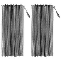VERDANVERSE Fireplace Mesh Curtains 2Pcs 24X19In