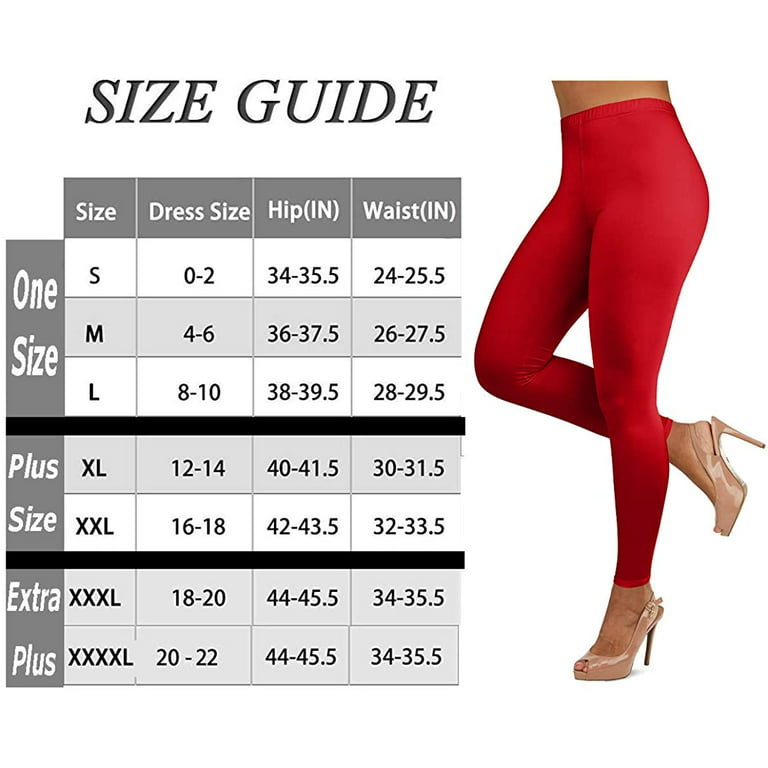Gilbin Ultra Soft High Wast Leggings for Women-Many Colors -One Size & Plus  Size (Dark Purple S-L)