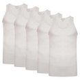 thumbnail image 1 of Keanu Mens Ribbed Cotton Blend Fitted Vest Top (Pack of 6), 1 of 3
