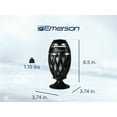 thumbnail image 4 of Emerson EAS-4000 Outdoor Flame Lamp with Bluetooth Speaker – Wireless Portable Speaker with Flickering Flame Light, Built-in Rechargeable Battery, and 360° Sound for Patio, Yard, Camping, and Parties, 4 of 12