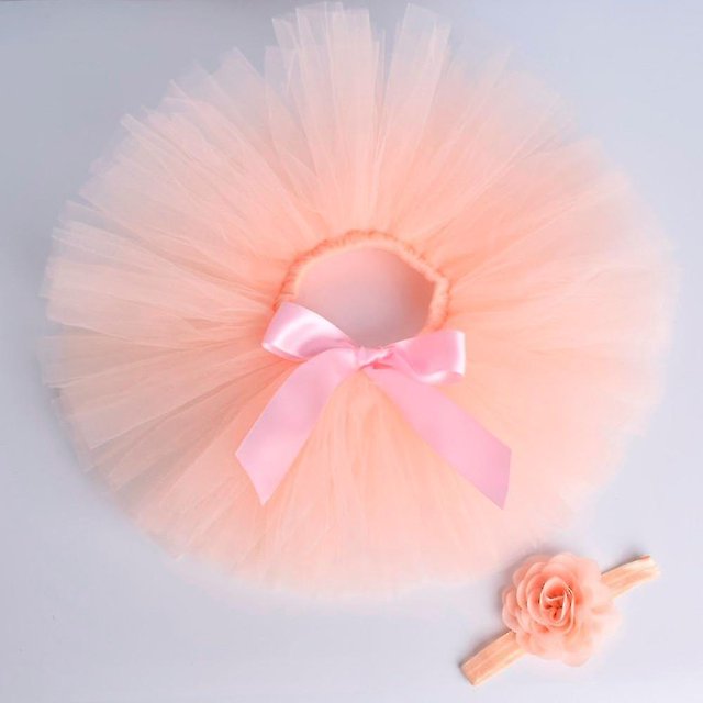 JFBUJC Newborn Baby Tutu Skirt & Headband Set
