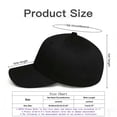 thumbnail image 3 of AJGRHE Youth And Adult Side Embroidered Baseball Cap Classic Visor Hat For Outdoor Sports Activities Black One Size, 3 of 4