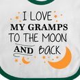 thumbnail image 4 of Inktastic I Love My Gramps to the Moon and Back Boys or Girls Baby Bib, 4 of 4