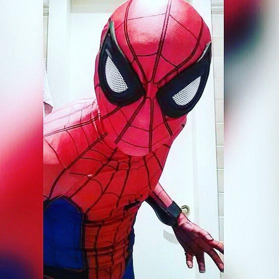 Cosplay Life Homecoming Spider Superhero Cosplay Costume Lycra Fabric Bodysuit Spandex Zentai Suit With Detached Mask and Lenses For Adult Men