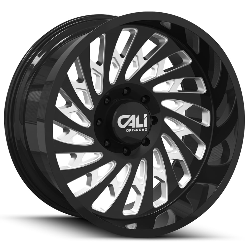 Cali OffRoad 9108 Switchback 20x10 8x6.5" 25mm Black/Milled Wheel Rim