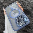 thumbnail image 1 of Luxury Magnetic Shockproof Phone Case For iPhone15 14 13 12 11 Pro Max Plus Funda Stand Glass Lens Protection Back Cover, 1 of 7