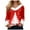 Red, variant on Women's V Neck Long Sleeve Holiday Pullover Tee Tops Christmas Print Shirts Tacky Christmas Sweater (Brick Red,3XL)