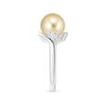 thumbnail image 5 of ANGARA Classic Golden South Sea Cultured Pearl Bypass Ring in 14K White Gold for Women | June Birthstone, Birthday, Anniversary, Jewelry Gift for Women | Pearl Ring, 5 of 8