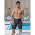 thumbnail image 3 of K898 Men's Swim Jammers UPF50+, Swim Training Printed Jammer Swimsuit Endurance Compression for Men (Geometry Strip, M), 3 of 7