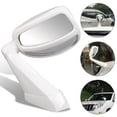 thumbnail image 3 of Adjustable Car Rear View Blind Spot Mirror Wide Angle Rearview Mirrors Auto Hood Head Cover Sand Plate Side Mirror for Suv Left White, 3 of 6