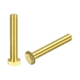 thumbnail image 1 of Unique Bargains Brass Hex Bolts, M12x70mm 2 Pack Fully Thread Grade 4.8 Machine Screws, 1 of 4