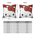 thumbnail image 2 of Hello Kitty Pillow Cover, Square Throw Pillow Cases For Couch Sofa Bed Living Room,Home Decorative, 20"X20", 2 of 9