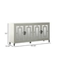 thumbnail image 5 of Twin Star Home 63" Sideboard with Geometric Mirrored Doors, 5 of 8