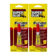 Super Glue: Original Future Glue, 0.07 OZ - Heavy Duty, Strong Glue for Plastic, Wood, Rubber, Ceramic Repair, and More, 2 Packs