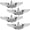 Silver, variant on 4Pcs Metal Aviator Shape Pins Eagle Wings Lapel Pins Funny Chest Badges for Backpack Bag Suit Costume Decor Aviation Party Favor