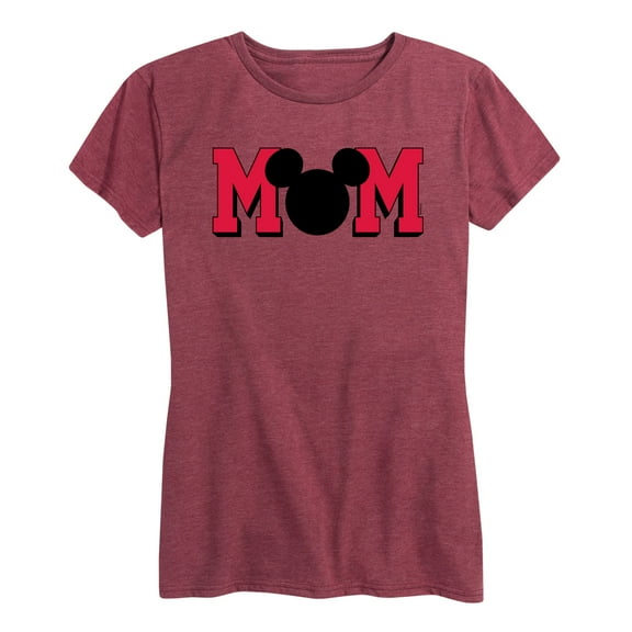 Mickey & Friends - Mom Mouse Silhouette - Mother's Day - Women's Short Sleeve Graphic T-Shirt