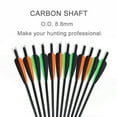 thumbnail image 5 of Carbon Crossbow Bolts 20 inch Hunting Archery Arrows with Vanes Moon Nocks and Removable Tips12 Pack, 5 of 6