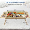 thumbnail image 7 of 1500 Piece Puzzle Table with Folding Legs and 4 Sliding Drawers,34" x 26" Wooden Jigsaw Puzzle Board with Protective Coverfor Adults, 7 of 7