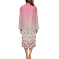 thumbnail image 3 of FOR U DESIGNS Heart Pink Pattern House Dresses for Women Lightweight House Dresses for Older Women Comfortable Woman Zipper Robes Knit Women's Sleepwear, 3XL, 3 of 8