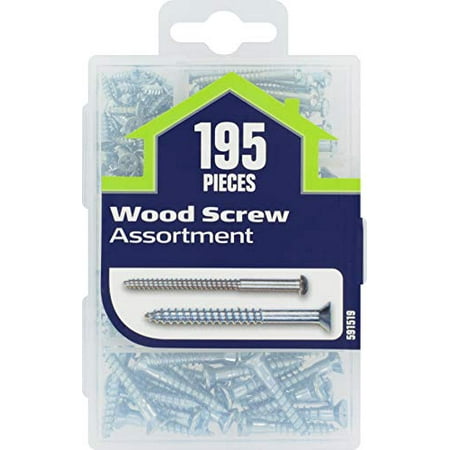 

The Hillman Group 591519 Small Small Wood Screw Assortment 195-Pack