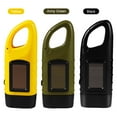 thumbnail image 2 of Hand Crank Solar Powered Rechargeable Flashlight LED Emergency Dynamo Torch Flashlight with Clip for Camping Outdoor Climbing Backpack Hiking, 2 of 8