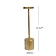 thumbnail image 2 of Ilios Innova | Lámpara de Mesa Cilíndrica Acabado Dorado Minimalista, Diseño Moderno Decorativo para Sala, Recámara o Escritorio, 2 of 9