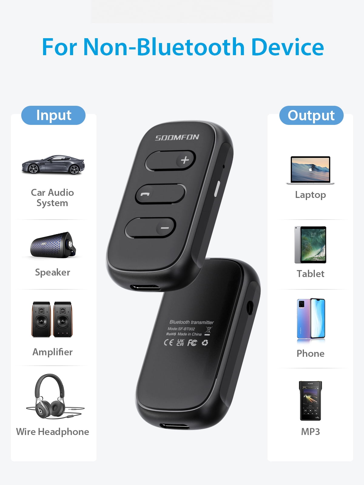 Adaptateur Bluetooth 5.0 Voiture - Récepteur Audio 3.5mm Jack - Connexion Sans Fil Facile