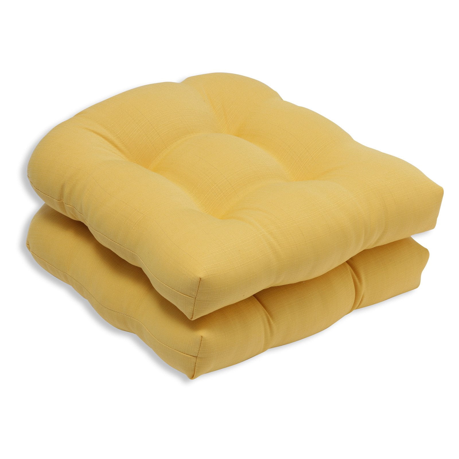 Pillow Perfect Outdoor Sitzkissen Set – 2 Stück, Getuftet, Wetterbeständig, Türkis