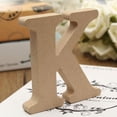 thumbnail image 2 of 2 Piezas DIY licencia Letras Artesanía Pascua Dormitorio Decoración BLESIY Alfabeto de madera, 2 of 8