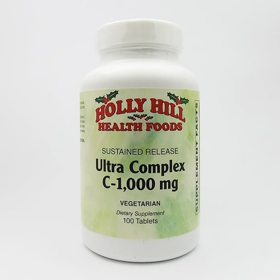 Holly Hill Health Foods, Ultra Complex C 1000 MG, Immune Health, 100 Vegetarian Tablets