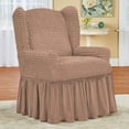 thumbnail image 2 of Textured Ruffled Slipcover, 2 of 8