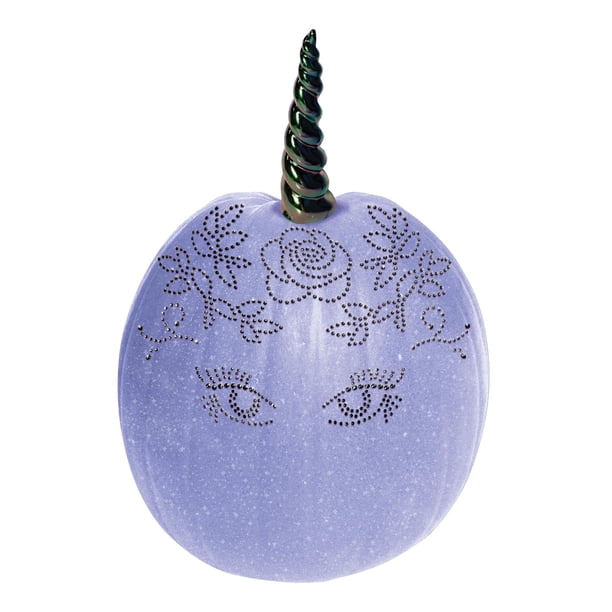 Kit de decoración Fun World Glitter 3D con forma de unicornio y calabaza