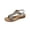 Silver, variant on Narveanno Wedge Sandals for Women Bohemia Rhinestone Open Toe Roman Heel Summer Dressy Women's Beach Casual Shoes Gold 7.5