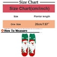 thumbnail image 3 of Socks AURORADY Autumn Winter Christmas Weaving Plush Warm Coral Plush Home Socks, Socks for Women Red, 3 of 4