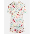 thumbnail image 6 of Joyspun Women’s Stretch Satin Short Sleeve Top and Shorts Pajama Set, Sizes XS-3X, 6 of 6