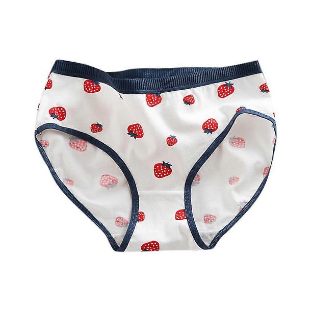 Women Strawberry Print Cute Knickers Cotton Soft Briefs Panties Lingerie Underwear