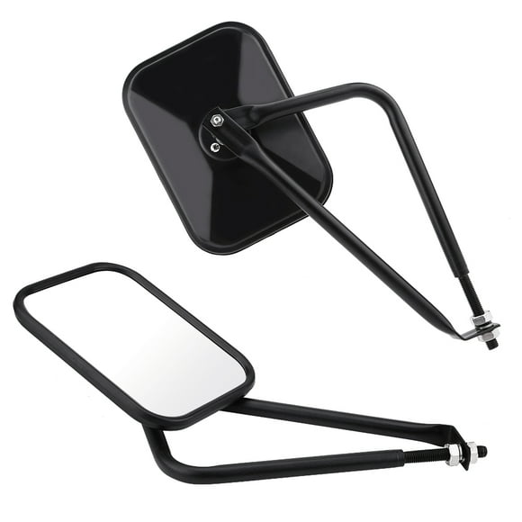 Passenger Driver Side View Mirror Black Pair Side Mirror Replacement Fit