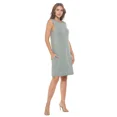 thumbnail image 4 of Women's Sleeveless Midi Casual Dress, Loose T-Shirt Dresses, Round Neck for Summer(Green D 1X-2X Plus Size), 4 of 6