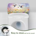 thumbnail image 4 of ZIATUBLE Hummingbird Floral Toilet Tank Top Cover Dustproof Toilet Protective Cover with Stretch Edges Toilet Tank Lid Covers for Bathroom Standard Toilet Tank Cover Home Decor, 4 of 5
