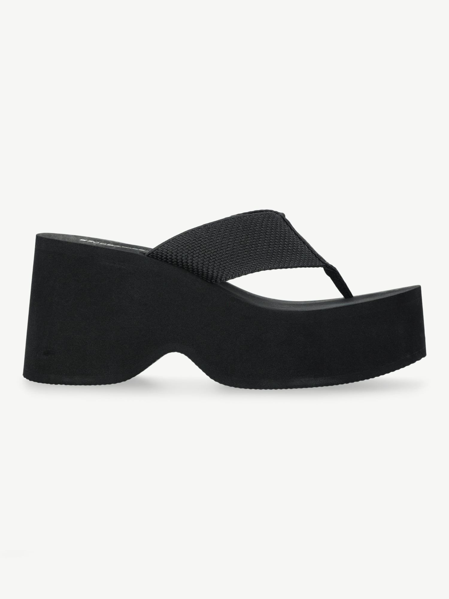 No Boundaries Platform Wedge Thong Sandals, Women's