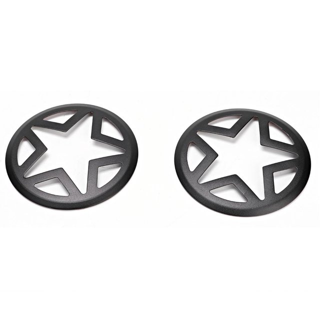 Peahefy Paar 1 Pair】 Fog Light Headlight Five-pointed Grille Retro Headlight