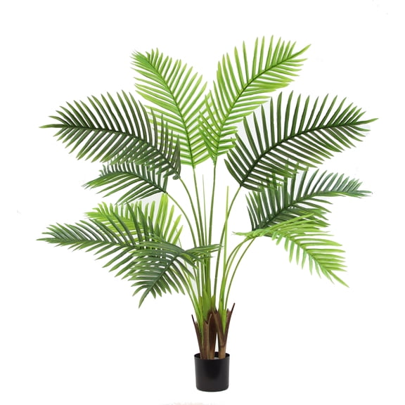 The Mod Greenhouse 48" Artificial Paradise Palm Tree in Black Matte Planter's Pot