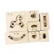 thumbnail image 1 of Plantilla de caballo mecedora de cuero Plantillas con forma de caballo Madera Corte de cuero Resistente 7cmx6.5cm, 1 of 9