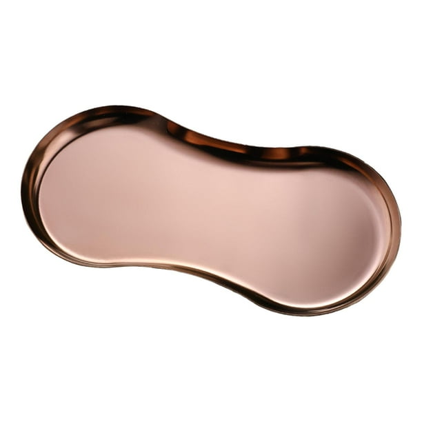Bandeja de tocador para baño, bandeja de joyería, organizador de pendientes, bandeja de almacenamiento decorativa para