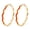 Gold&Orange, variant on Chunky Enamel Hoop Earrings for Women 18K Gold Plated Colorful Wave Earrings Jewelry  Gift for Girlfriend Wife