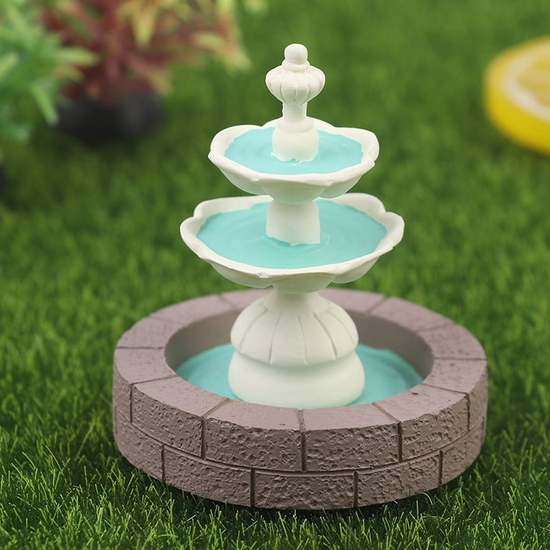 1pcs Mini Resin Water Well Pool Miniature Fairy Garden Landscape Craft DIY Decor 